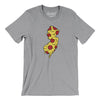 New Jersey Pizza State Men/Unisex T-Shirt-Athletic Heather-Allegiant Goods Co. Vintage Sports Apparel