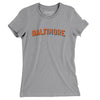 Baltimore Varsity Women's T-Shirt-Athletic Heather-Allegiant Goods Co. Vintage Sports Apparel