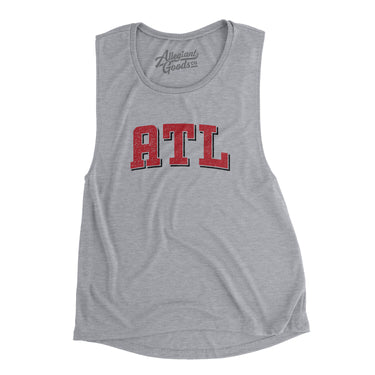 ATL Varsity Women's Flowey Scoopneck Muscle Tank-Athletic Heather-Allegiant Goods Co. Vintage Sports Apparel