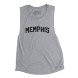 Memphis Varsity Women's Flowey Scoopneck Muscle Tank-Athletic Heather-Allegiant Goods Co. Vintage Sports Apparel