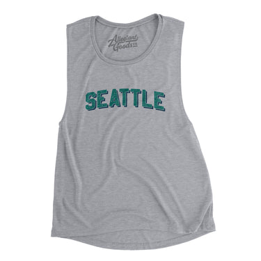 Seattle Varsity Women's Flowey Scoopneck Muscle Tank-Allegiant Goods Co. Vintage Sports Apparel