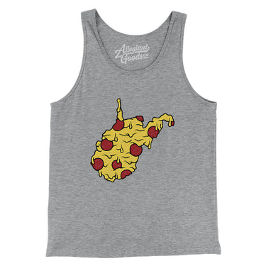 West Virginia Pizza State Men/Unisex Tank Top-Allegiant Goods Co. Vintage Sports Apparel