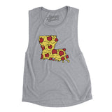 Louisiana Pizza State Women's Flowey Scoopneck Muscle Tank-Allegiant Goods Co. Vintage Sports Apparel