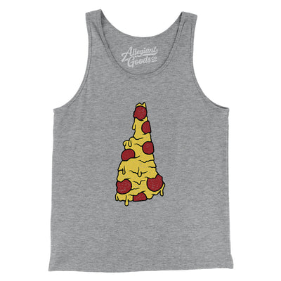 New Hampshire Pizza State Men/Unisex Tank Top-Athletic Heather-Allegiant Goods Co. Vintage Sports Apparel