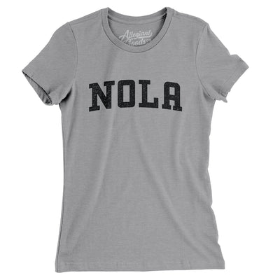 Nola Varsity Women's T-Shirt-Athletic Heather-Allegiant Goods Co. Vintage Sports Apparel