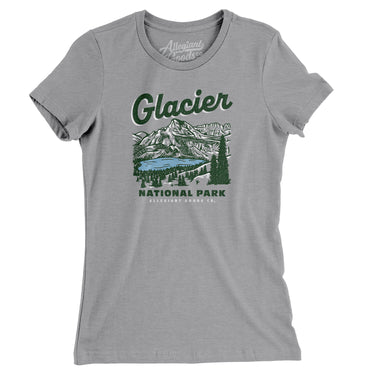 Glacier National Park Women's T-Shirt-Allegiant Goods Co. Vintage Sports Apparel