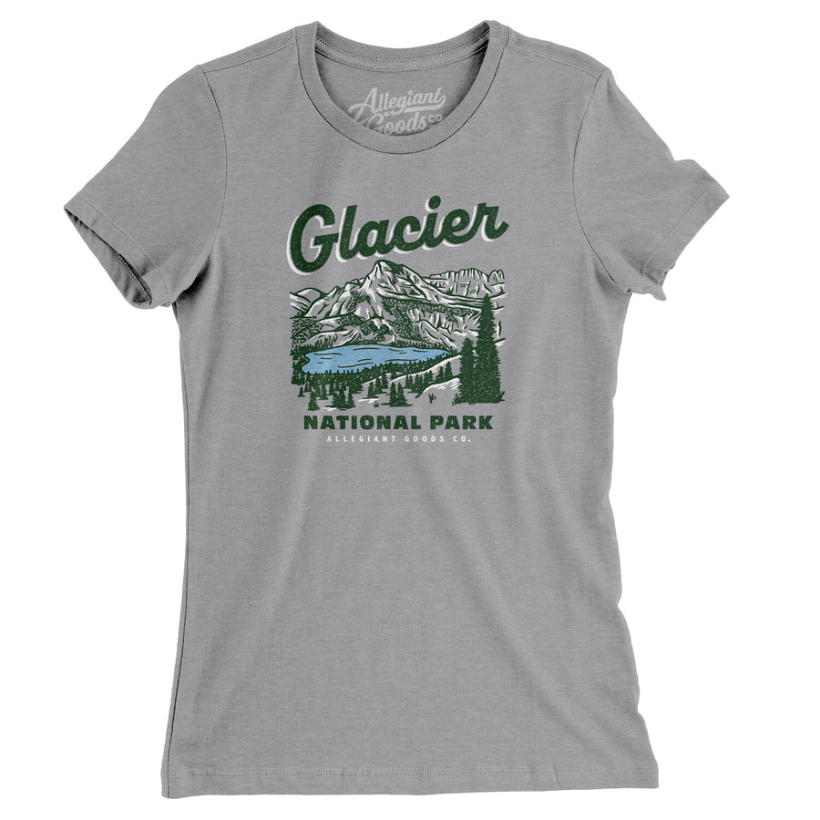 Glacier National Park Women's T-Shirt - Allegiant Goods Co.