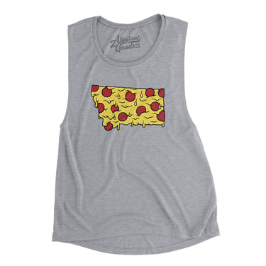 Montana Pizza State Women's Flowey Scoopneck Muscle Tank-Allegiant Goods Co. Vintage Sports Apparel