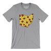 Ohio Pizza State Men/Unisex T-Shirt-Athletic Heather-Allegiant Goods Co. Vintage Sports Apparel