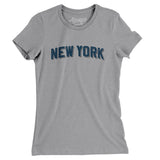 New York Varsity Women's T-Shirt-Allegiant Goods Co. Vintage Sports Apparel