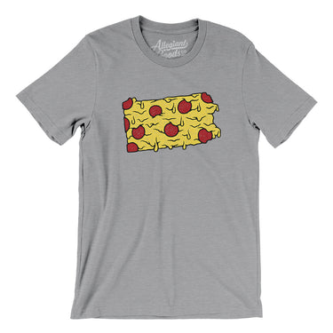 Pennsylvania Pizza State Men/Unisex T-Shirt-Allegiant Goods Co. Vintage Sports Apparel
