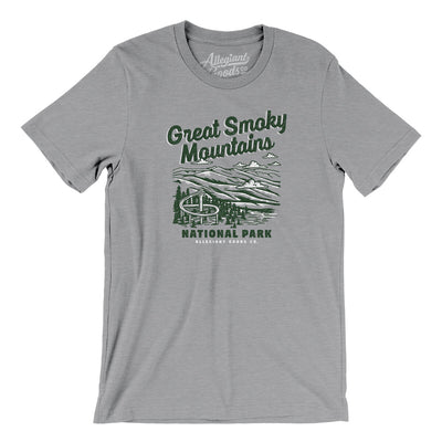 Great Smoky Mountains National Park Men/Unisex T-Shirt-Athletic Heather-Allegiant Goods Co. Vintage Sports Apparel