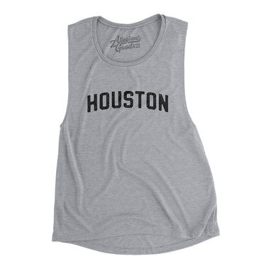 Houston Varsity Women's Flowey Scoopneck Muscle Tank-Allegiant Goods Co. Vintage Sports Apparel