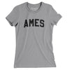 Ames Varsity Women's T-Shirt-Athletic Heather-Allegiant Goods Co. Vintage Sports Apparel