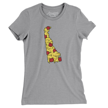 Delaware Pizza State Women's T-Shirt-Allegiant Goods Co. Vintage Sports Apparel