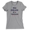 New England By A Thousand Women's T-Shirt-Athletic Heather-Allegiant Goods Co. Vintage Sports Apparel