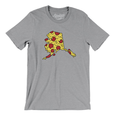Alaska Pizza State Men/Unisex T-Shirt-Athletic Heather-Allegiant Goods Co. Vintage Sports Apparel