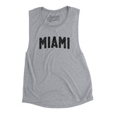 Miami Varsity Women's Flowey Scoopneck Muscle Tank-Athletic Heather-Allegiant Goods Co. Vintage Sports Apparel