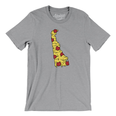 Delaware Pizza State Men/Unisex T-Shirt-Athletic Heather-Allegiant Goods Co. Vintage Sports Apparel