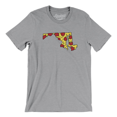 Maryland Pizza State Men/Unisex T-Shirt-Allegiant Goods Co. Vintage Sports Apparel