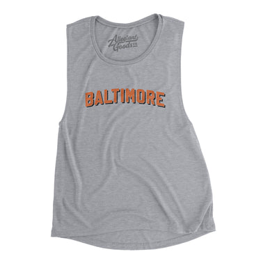Baltimore Varsity Women's Flowey Scoopneck Muscle Tank-Allegiant Goods Co. Vintage Sports Apparel