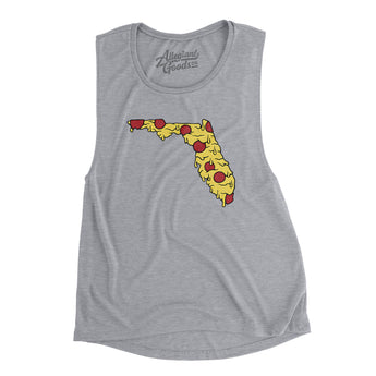 Florida Pizza State Women's Flowey Scoopneck Muscle Tank-Allegiant Goods Co. Vintage Sports Apparel