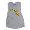 Florida Pizza State Women's Flowey Scoopneck Muscle Tank-Athletic Heather-Allegiant Goods Co. Vintage Sports Apparel