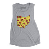 Ohio Pizza State Women's Flowey Scoopneck Muscle Tank-Allegiant Goods Co. Vintage Sports Apparel