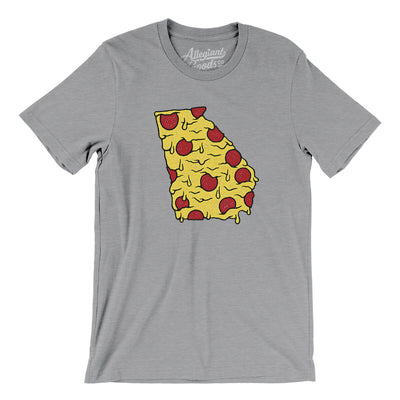 Georgia Pizza State Men/Unisex T-Shirt-Athletic Heather-Allegiant Goods Co. Vintage Sports Apparel