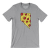 Nevada Pizza State Men/Unisex T-Shirt-Athletic Heather-Allegiant Goods Co. Vintage Sports Apparel