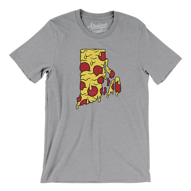 Rhode Island Pizza State Men/Unisex T-Shirt-Allegiant Goods Co. Vintage Sports Apparel