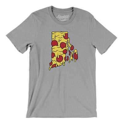 Rhode Island Pizza State Men/Unisex T-Shirt-Athletic Heather-Allegiant Goods Co. Vintage Sports Apparel