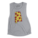Alabama Pizza State Women's Flowey Scoopneck Muscle Tank-Allegiant Goods Co. Vintage Sports Apparel