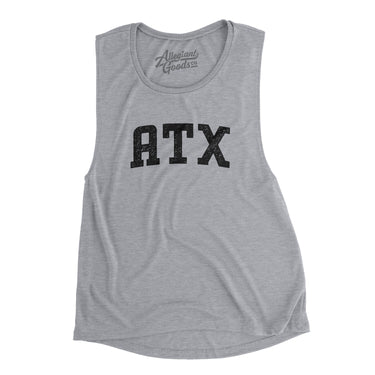 Atx Varsity Women's Flowey Scoopneck Muscle Tank-Allegiant Goods Co. Vintage Sports Apparel