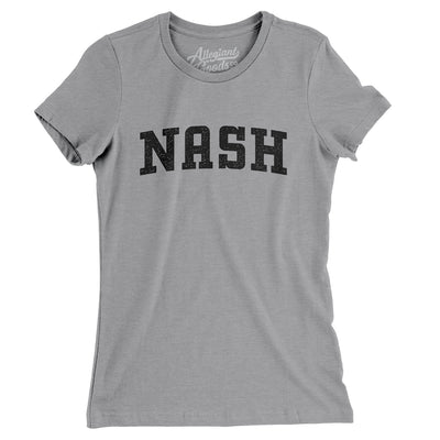 Nash Varsity Women's T-Shirt-Athletic Heather-Allegiant Goods Co. Vintage Sports Apparel