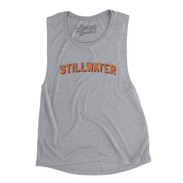 Stillwater Varsity Women's Flowey Scoopneck Muscle Tank-Allegiant Goods Co. Vintage Sports Apparel