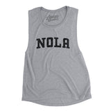 Nola Varsity Women's Flowey Scoopneck Muscle Tank-Athletic Heather-Allegiant Goods Co. Vintage Sports Apparel