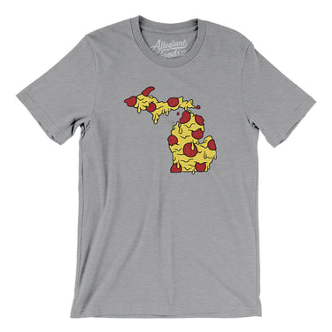 Michigan Pizza State Men/Unisex T-Shirt-Allegiant Goods Co. Vintage Sports Apparel