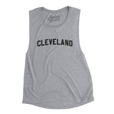 Cleveland Varsity Women's Flowey Scoopneck Muscle Tank-Allegiant Goods Co. Vintage Sports Apparel