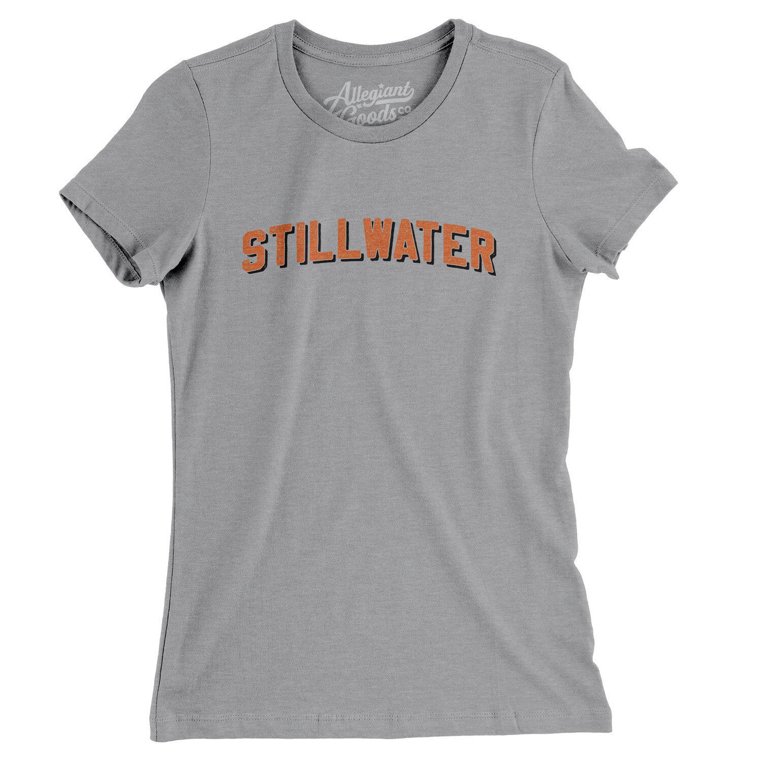 Stillwater Varsity Women's T-Shirt-Athletic Heather-Allegiant Goods Co. Vintage Sports Apparel