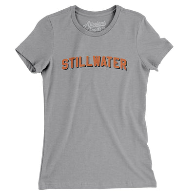 Stillwater Varsity Women's T-Shirt-Athletic Heather-Allegiant Goods Co. Vintage Sports Apparel