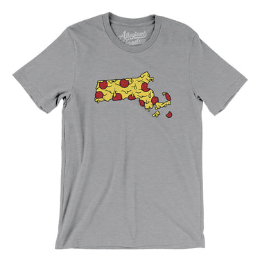 Massachusetts Pizza State Men/Unisex T-Shirt-Allegiant Goods Co. Vintage Sports Apparel