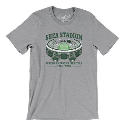 Shea Stadium Men/Unisex T-Shirt-Athletic Heather-Allegiant Goods Co. Vintage Sports Apparel