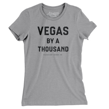 Vegas Football By A Thousand Women's T-Shirt-Allegiant Goods Co. Vintage Sports Apparel