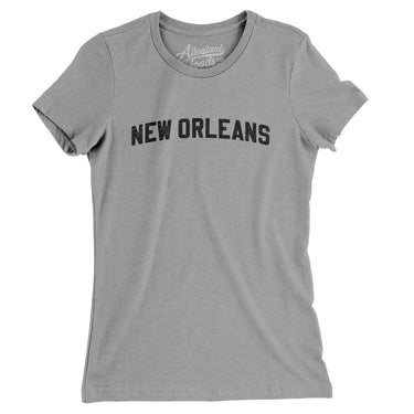 New Orleans Varsity Women's T-Shirt-Athletic Heather-Allegiant Goods Co. Vintage Sports Apparel