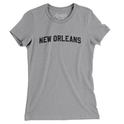 New Orleans Varsity Women's T-Shirt-Athletic Heather-Allegiant Goods Co. Vintage Sports Apparel