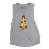 New Hampshire Pizza State Women's Flowey Scoopneck Muscle Tank-Athletic Heather-Allegiant Goods Co. Vintage Sports Apparel