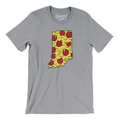 Indiana Pizza State Men/Unisex T-Shirt-Athletic Heather-Allegiant Goods Co. Vintage Sports Apparel
