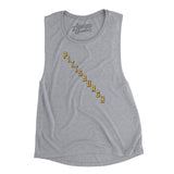 Pittsburgh Hockey Jersey Women's Flowey Scoopneck Muscle Tank-Athletic Heather-Allegiant Goods Co. Vintage Sports Apparel