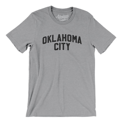 Oklahoma City Varsity Men/Unisex T-Shirt-Athletic Heather-Allegiant Goods Co. Vintage Sports Apparel